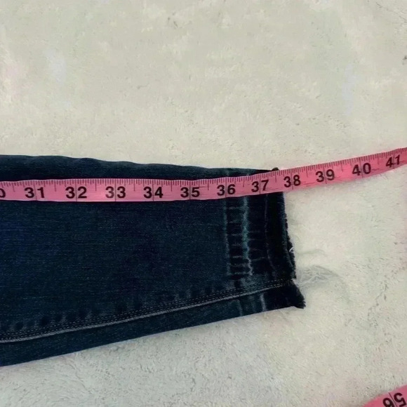 Spanx shape and lift distressed skinny jeans in medium wash blue - Picture 14 of 15